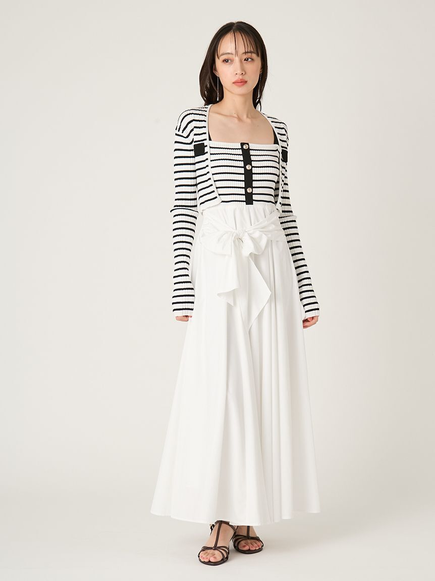 FRAY I.D「ポケットディテールクロップドリブカーディガン」|カーディガン|