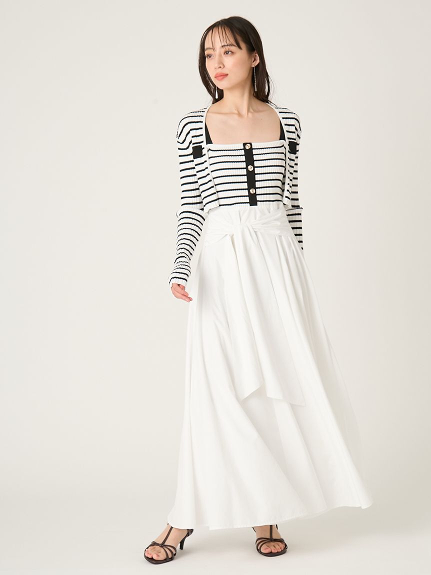 FRAY I.D「ポケットディテールクロップドリブカーディガン」|カーディガン|