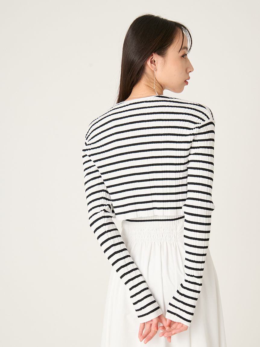 FRAY I.D「ポケットディテールクロップドリブカーディガン」|カーディガン|