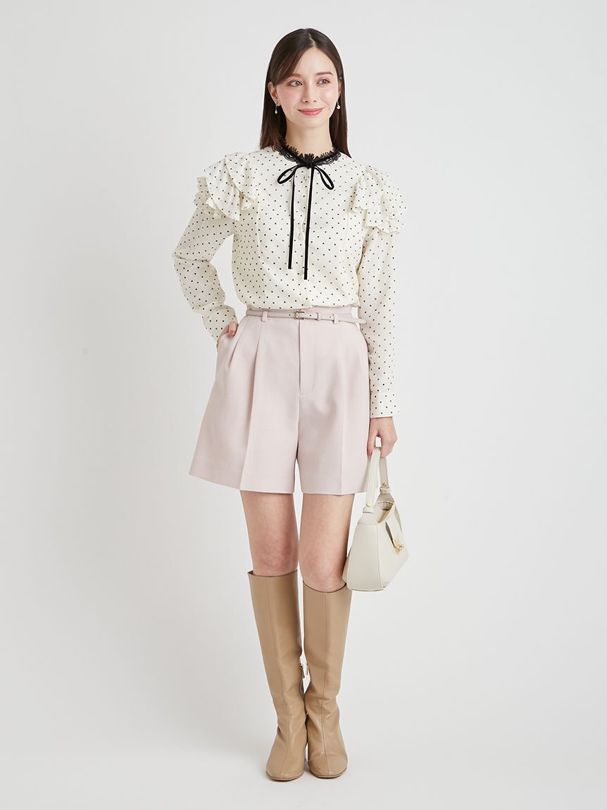 CELFORD「【洗える】ハートドットプリントブラウス」|シャツ・ブラウス|