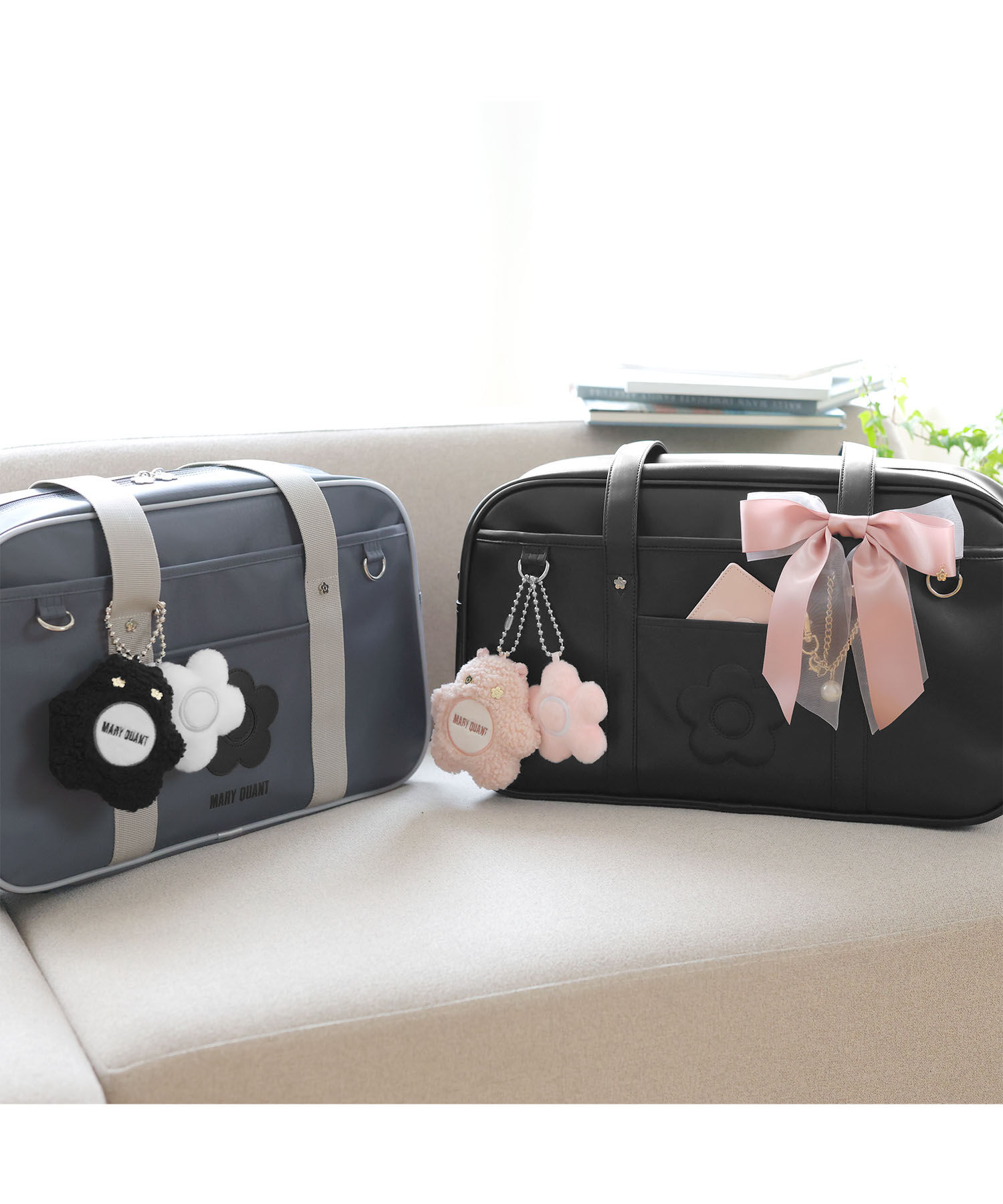 MARY QUANT「デイジーエンボス スクールバッグ」|トートバッグ|