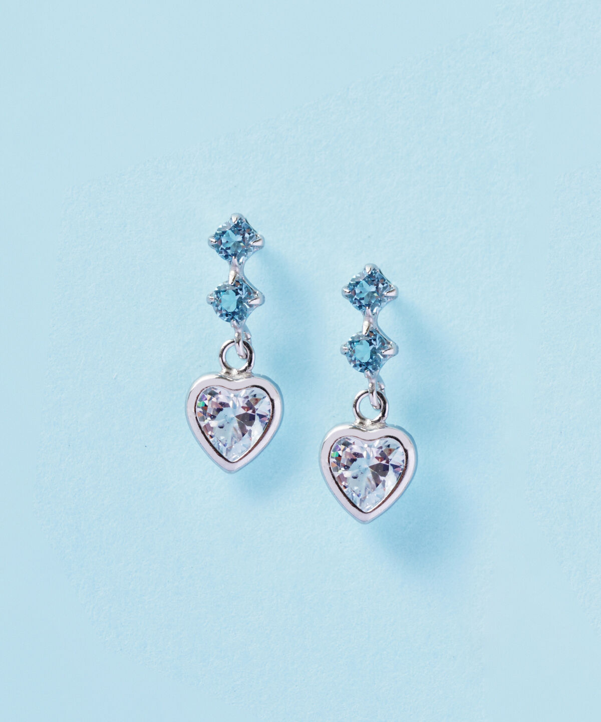 Samantha Tiara「K10 WG ハートピアス≪11月 誕生石≫」|ピアス|K10 WG