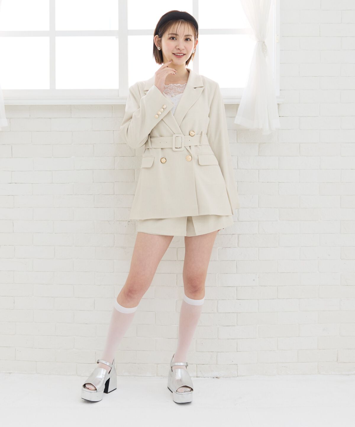 REDYAZEL「ラップデザインショートパンツ」|キュロット|