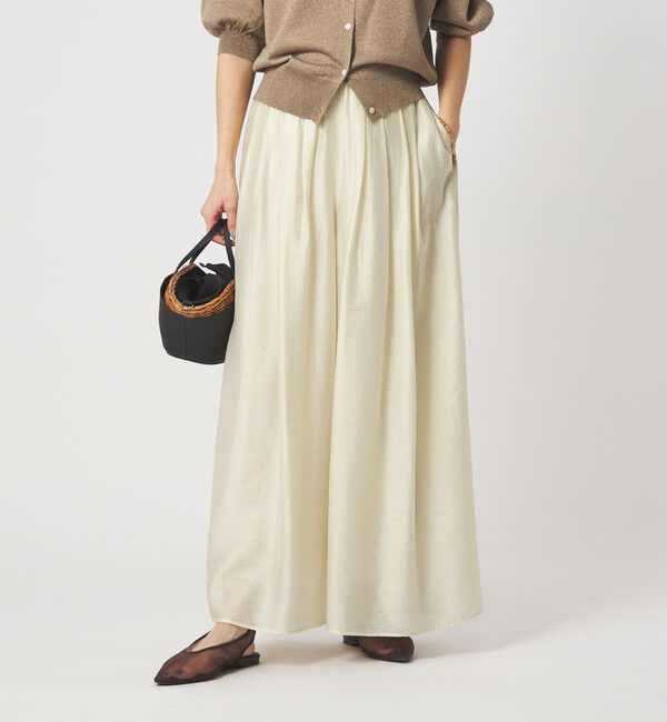 UNITED ARROWS green label relaxing「［size SHORTあり］エアリー シアー イージー ワイド パンツ」|キュロット|