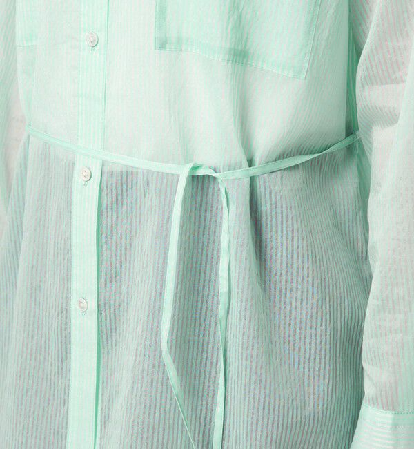 UNITED ARROWS green label relaxing「シアー ストライプ シャツ」|シャツ・ブラウス|