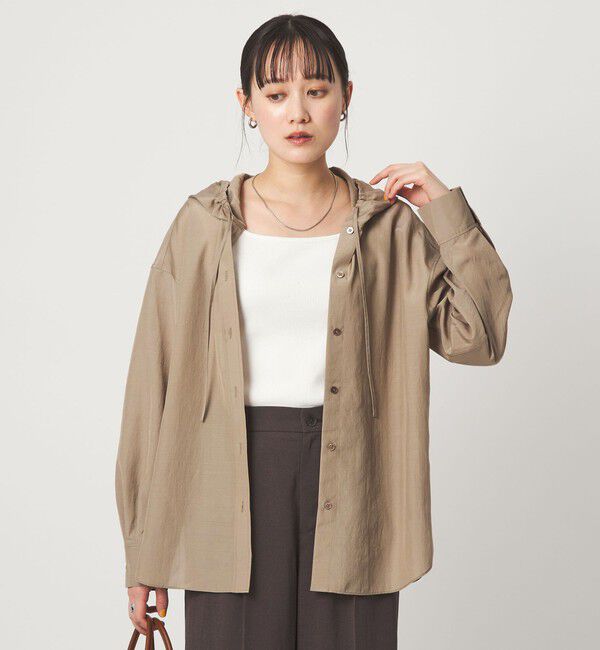 UNITED ARROWS green label relaxing「フード シャツ UVカット 接触冷感」|シャツ・ブラウス|MOCA