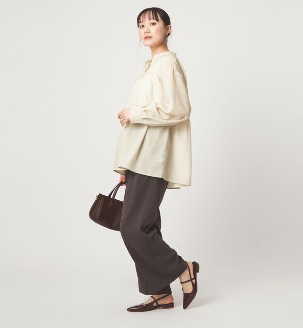 UNITED ARROWS green label relaxing「ボリューム ギャザー ハオリ ブラウス UVカット 接触冷感」|シャツ・ブラウス|