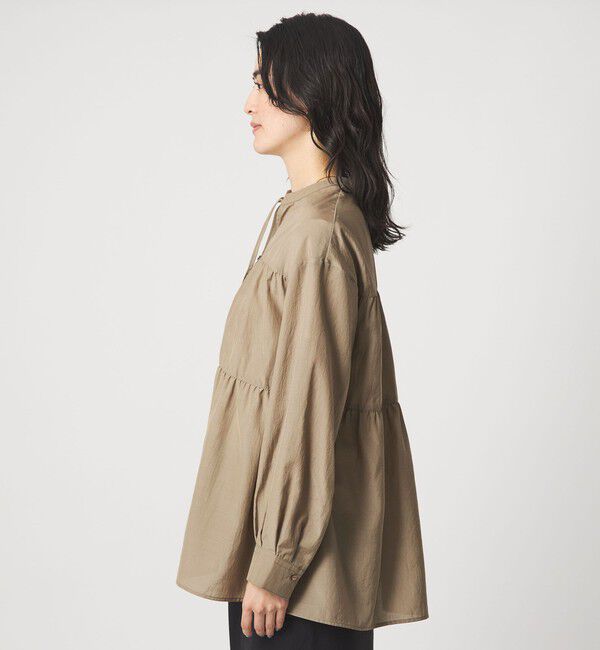 UNITED ARROWS green label relaxing「ボリューム ギャザー ハオリ ブラウス UVカット 接触冷感」|シャツ・ブラウス|