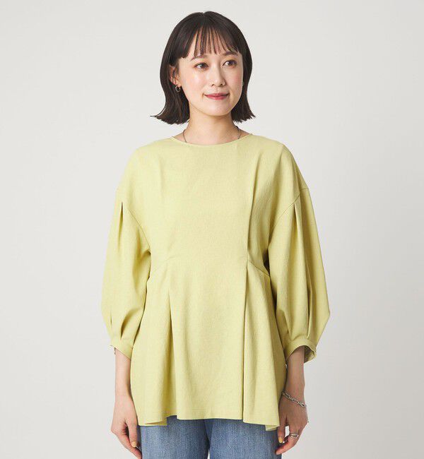 UNITED ARROWS green label relaxing「ウエスト タック ブラウス UVカット 通気性」|シャツ・ブラウス|