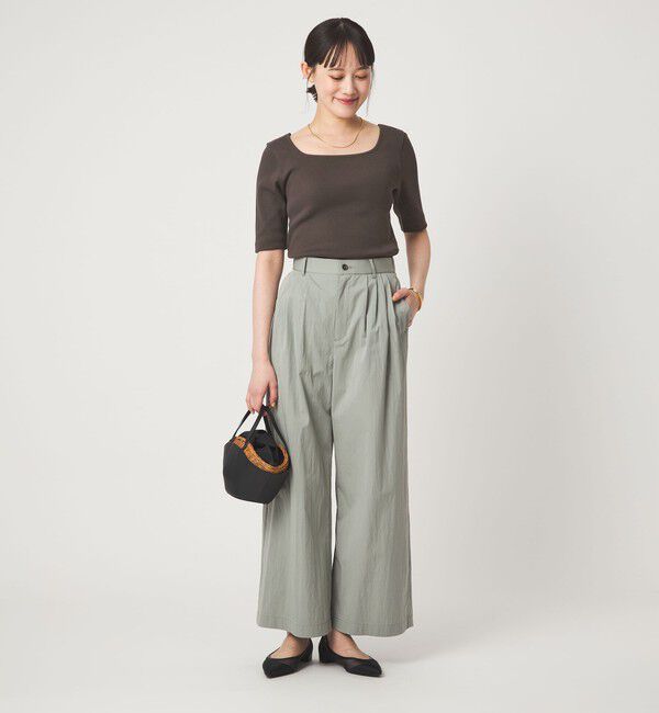 UNITED ARROWS green label relaxing「デコルテ フライス Tシャツ 抗菌」|Tシャツ・カットソー|