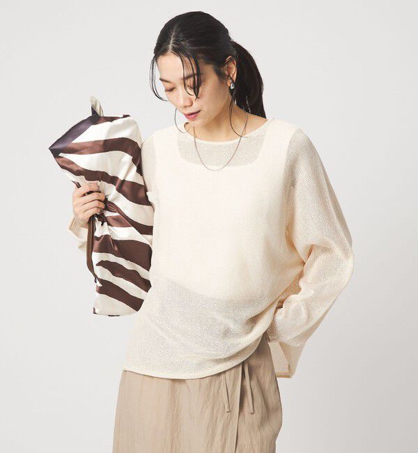 UNITED ARROWS green label relaxing「ペーパー ニット プルオーバー ウォッシャブル」|ニット・セーター|