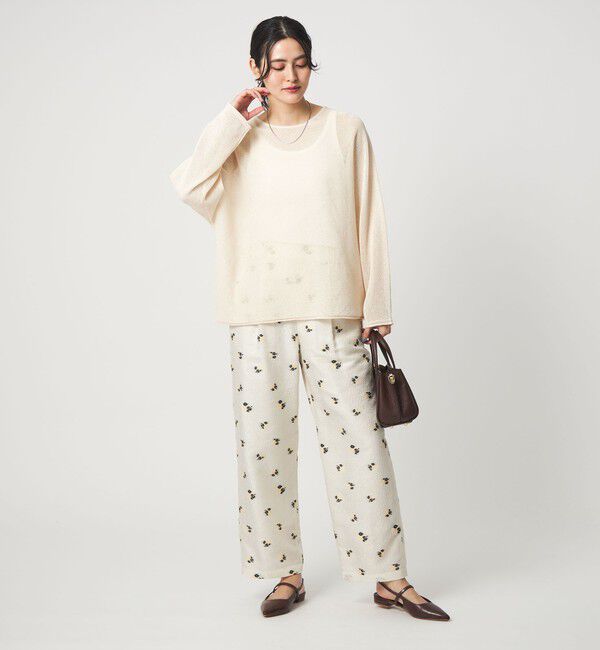 UNITED ARROWS green label relaxing「ペーパー ニット プルオーバー ウォッシャブル」|ニット・セーター|