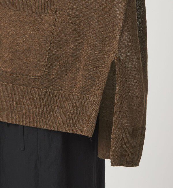 UNITED ARROWS green label relaxing「フレンチリネン Vネック カーディガン ウォッシャブル」|カーディガン|