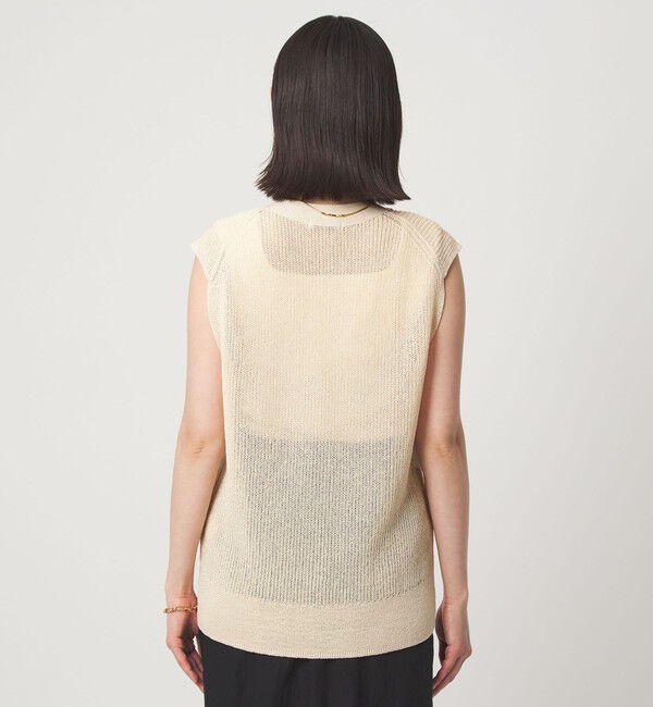 UNITED ARROWS green label relaxing「ペーパー ニット ジレ ウォッシャブル」|ベスト・ジレ|