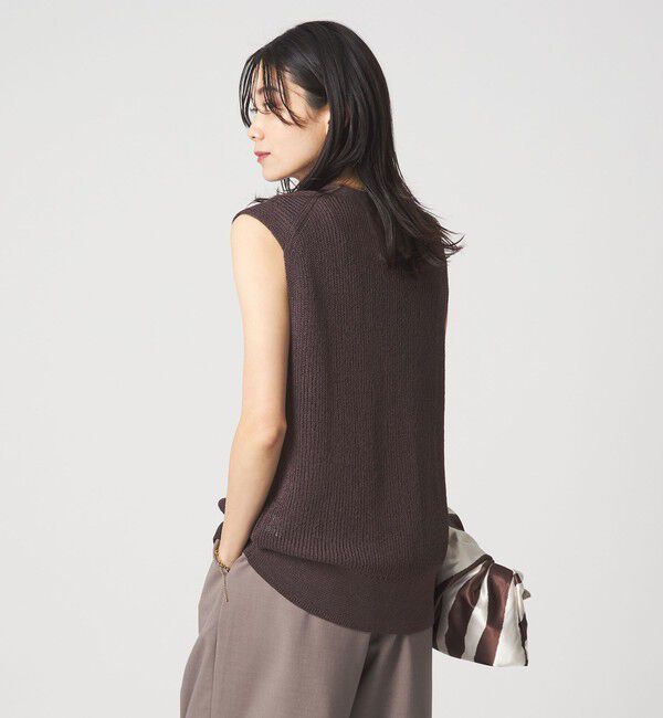 UNITED ARROWS green label relaxing「ペーパー ニット ジレ ウォッシャブル」|ベスト・ジレ|