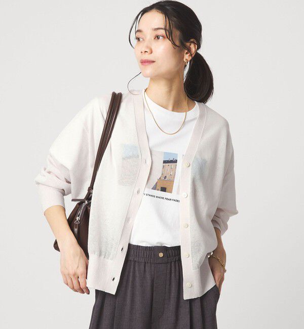 UNITED ARROWS green label relaxing「【結論シリーズ】ビューティーネック2WAYカーデ ウォッシャブル」|カーディガン|