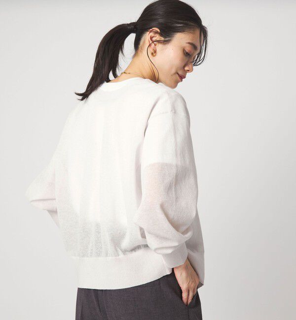 UNITED ARROWS green label relaxing「【結論シリーズ】ビューティーネック2WAYカーデ ウォッシャブル」|カーディガン|