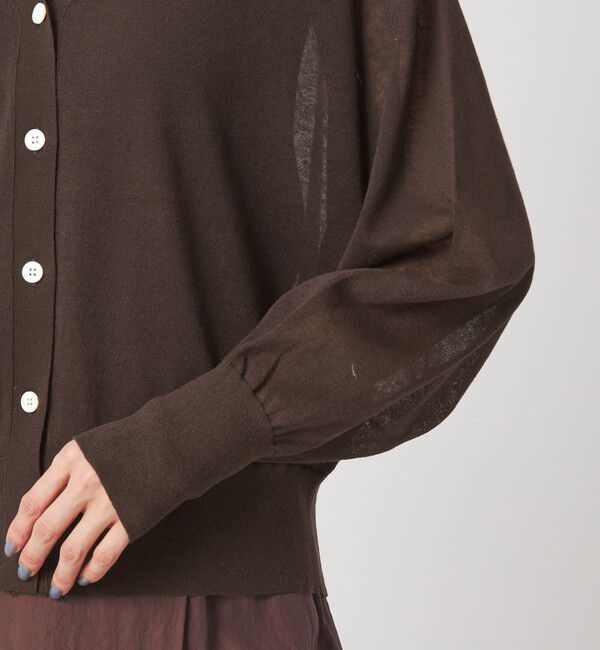 UNITED ARROWS green label relaxing「【結論シリーズ】ビューティーネック2WAYカーデ ウォッシャブル」|カーディガン|