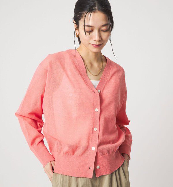 UNITED ARROWS green label relaxing「【結論シリーズ】ビューティーネック2WAYカーデ ウォッシャブル」|カーディガン|