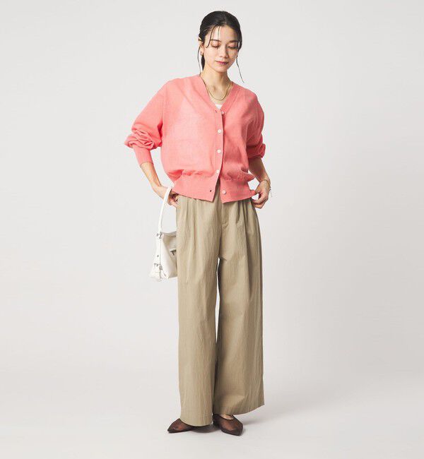 UNITED ARROWS green label relaxing「【結論シリーズ】ビューティーネック2WAYカーデ ウォッシャブル」|カーディガン|