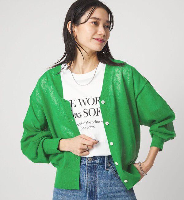 UNITED ARROWS green label relaxing「【結論シリーズ】ビューティーネック2WAYカーデ ウォッシャブル」|カーディガン|KELLY