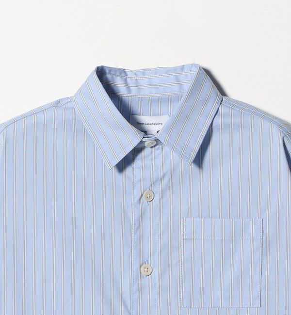 UNITED ARROWS green label relaxing「ストライプシャツ / キッズ  100cm-130cm 撥水」|シャツ・ブラウス|