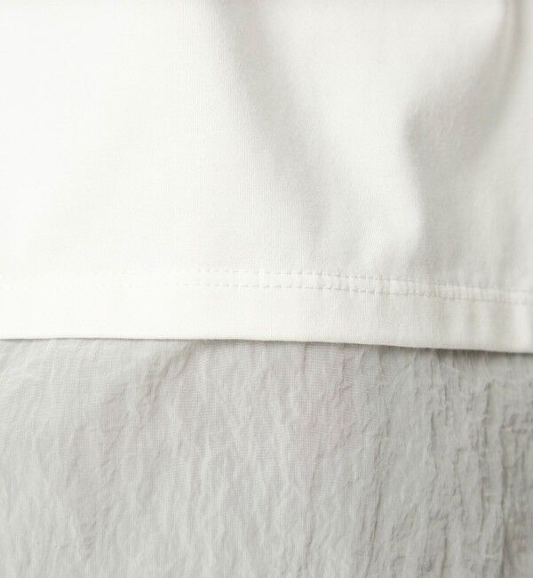 UNITED ARROWS green label relaxing「タフタ ドッキング ボリュームスリーブ プルオーバー」|Tシャツ・カットソー|