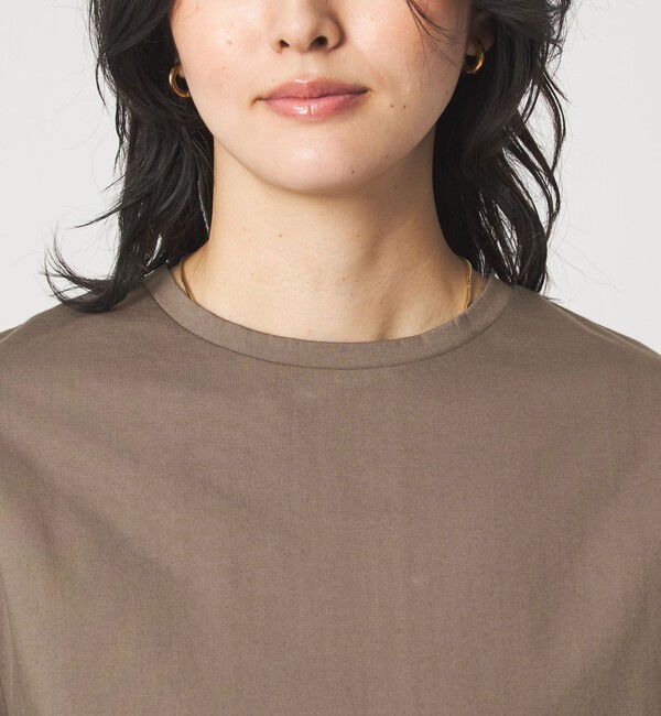 UNITED ARROWS green label relaxing「タフタ ドッキング ボリュームスリーブ プルオーバー」|Tシャツ・カットソー|