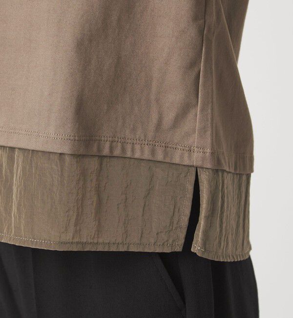 UNITED ARROWS green label relaxing「タフタ ドッキング ボリュームスリーブ プルオーバー」|Tシャツ・カットソー|