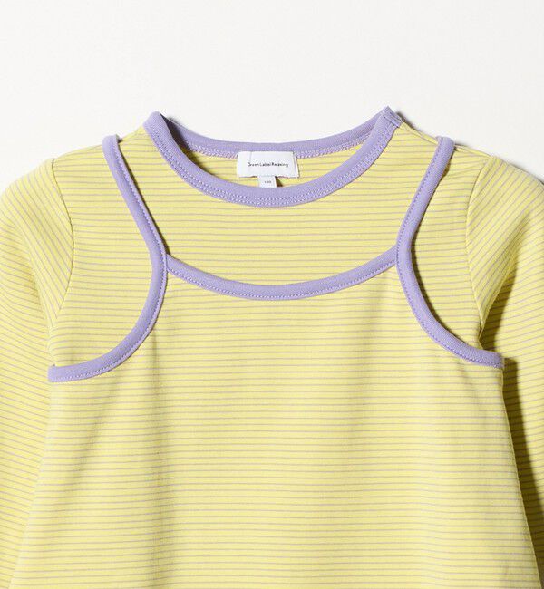 UNITED ARROWS green label relaxing「ボーダーTシャツ＋キャミソール セット / キッズ 100cm-130cm」|Tシャツ・カットソー|