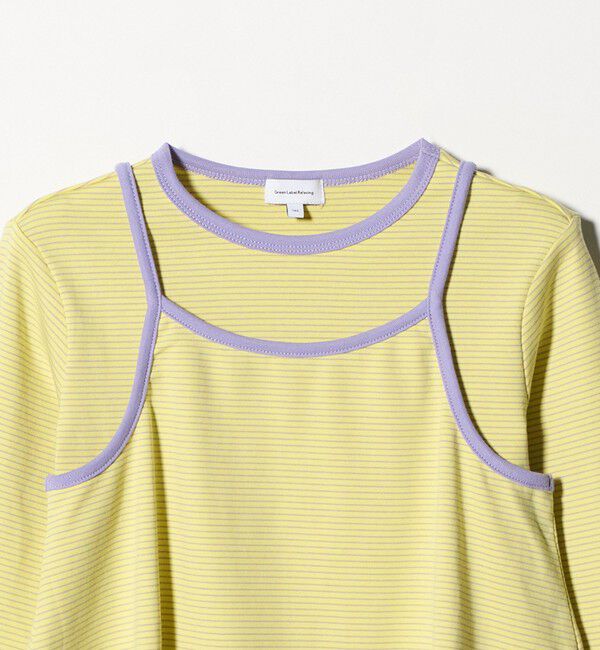 UNITED ARROWS green label relaxing「ボーダーTシャツ＋キャミソール セット / キッズ 140cm-160cm」|Tシャツ・カットソー|