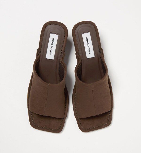 EMMEL REFINES「＜EMMEL REFINES＞EM スクエアトゥ フィット ミュール」|サンダル|