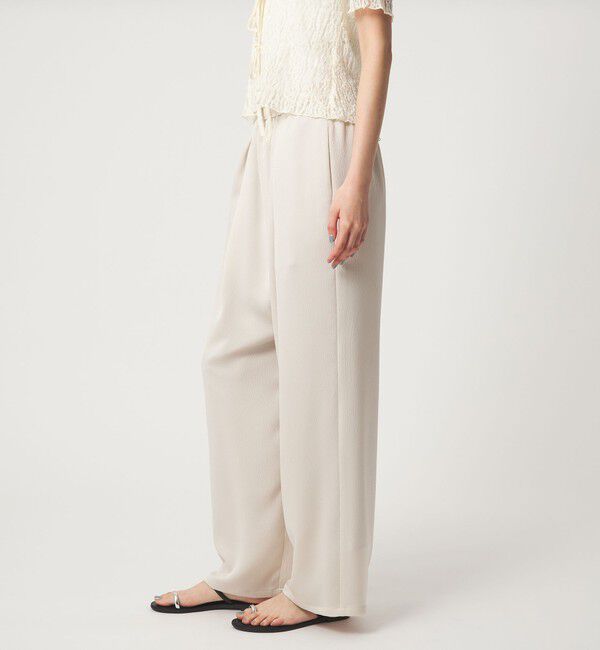 EMMEL REFINES「＜EMMEL REFINES＞EM ハンマーサテン イージー パンツ」|チノ|