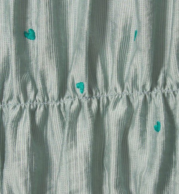 EMMEL REFINES「＜EMMEL REFINES＞EM ハートシシュウ シャーリング ブラウス」|シャツ・ブラウス|