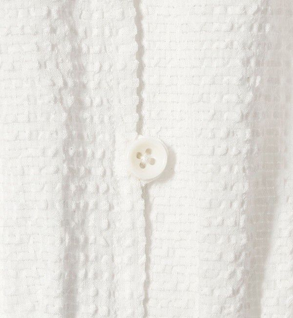 EMMEL REFINES「＜EMMEL REFINES＞EM フリルエリ シャーリング ブラウス」|シャツ・ブラウス|