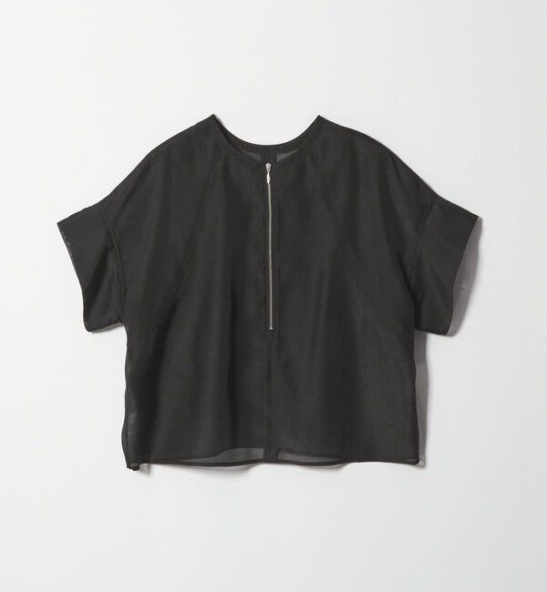 EMMEL REFINES「＜EMMEL REFINES＞EM シアー 2WAY ジップ ブラウス」|シャツ・ブラウス|