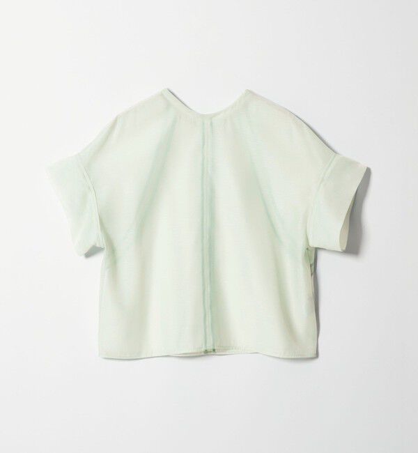 EMMEL REFINES「＜EMMEL REFINES＞EM シアー 2WAY ジップ ブラウス」|シャツ・ブラウス|