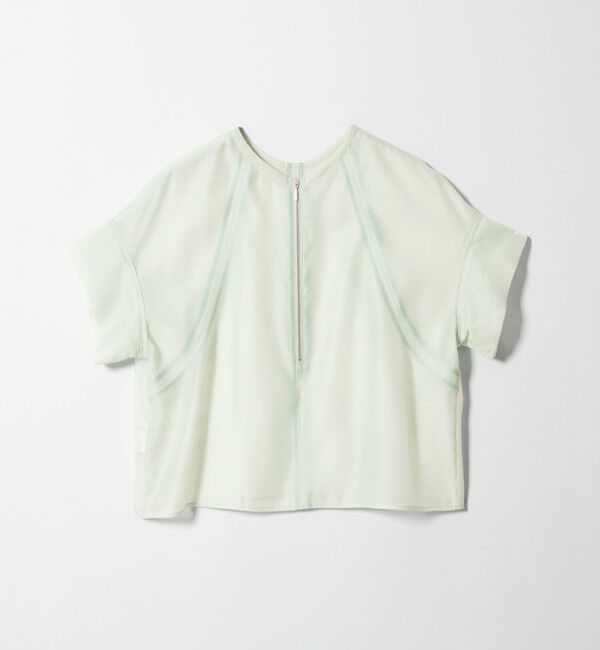 EMMEL REFINES「＜EMMEL REFINES＞EM シアー 2WAY ジップ ブラウス」|シャツ・ブラウス|