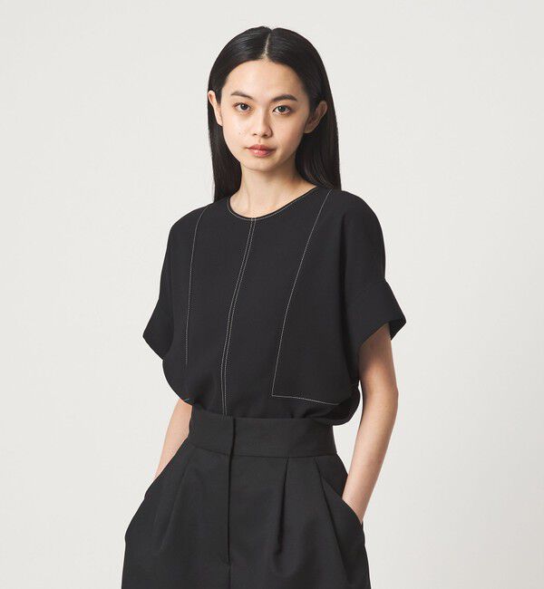 EMMEL REFINES「＜EMMEL REFINES＞EM 2WAY ジップ ブラウス」|シャツ・ブラウス|