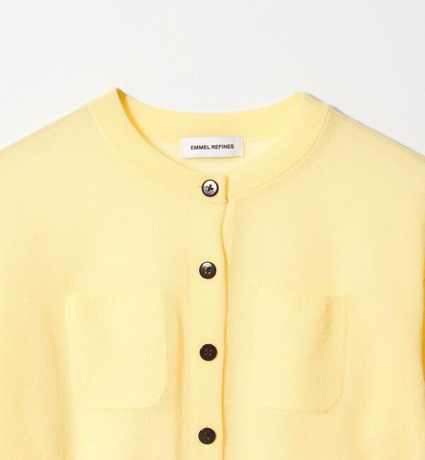 EMMEL REFINES「＜EMMEL REFINES＞EM HW FILMY シアー クルーネック カーディガン」|カーディガン|