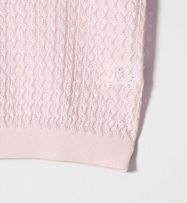 EMMEL REFINES「＜EMMEL REFINES＞EM HW スカシアミ ショートスリーブ ニット」|ニット・セーター|