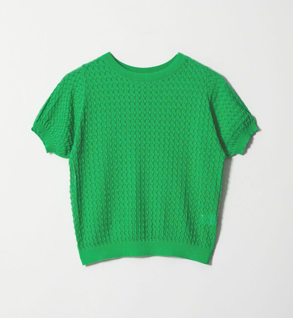 EMMEL REFINES「＜EMMEL REFINES＞EM HW スカシアミ ショートスリーブ ニット」|ニット・セーター|KELLY