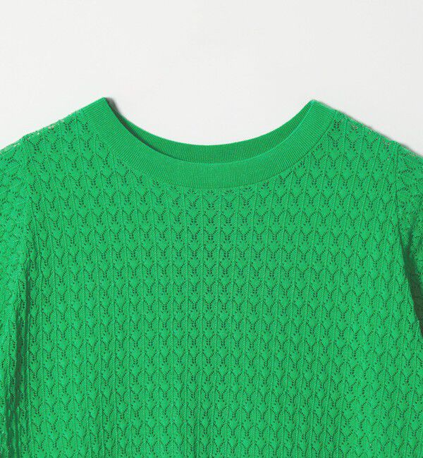 EMMEL REFINES「＜EMMEL REFINES＞EM HW スカシアミ ショートスリーブ ニット」|ニット・セーター|