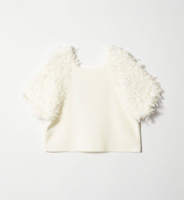 EMMEL REFINES「＜EMMEL REFINES＞EM HW テープヤーン ショートスリーブ ニット」|ニット・セーター|