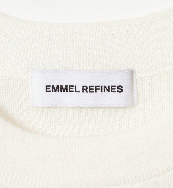 EMMEL REFINES「＜EMMEL REFINES＞EM HW フラワーモチーフ ショートスリーブ ニット」|ニット・セーター|