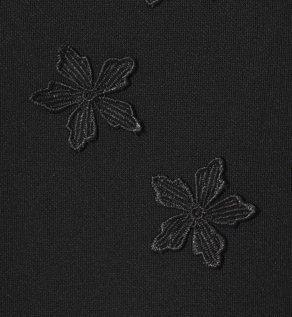 EMMEL REFINES「＜EMMEL REFINES＞EM HW フラワーモチーフ ショートスリーブ ニット」|ニット・セーター|