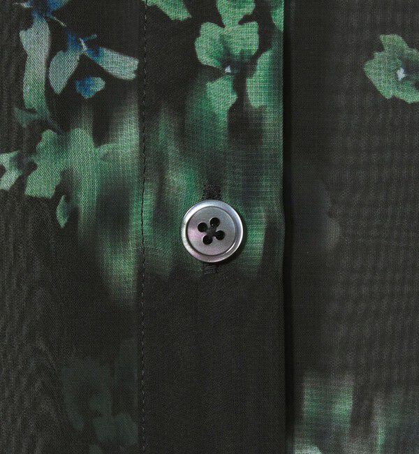 EMMEL REFINES「＜EMMEL REFINES＞EM フラワープリント シアー シャツ」|シャツ・ブラウス|