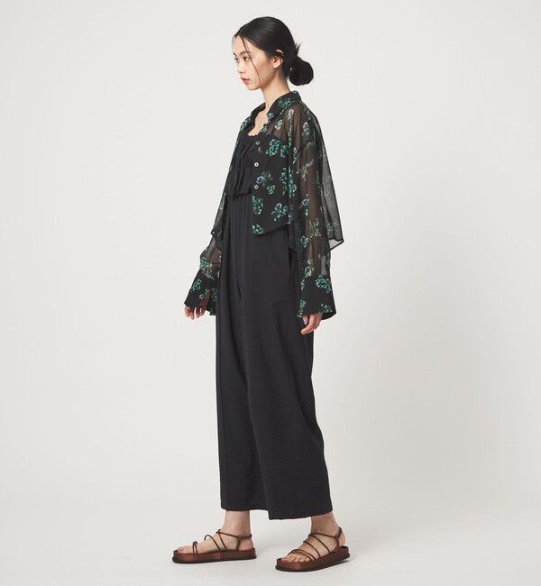 EMMEL REFINES「＜EMMEL REFINES＞EM フラワープリント シアー シャツ」|シャツ・ブラウス|