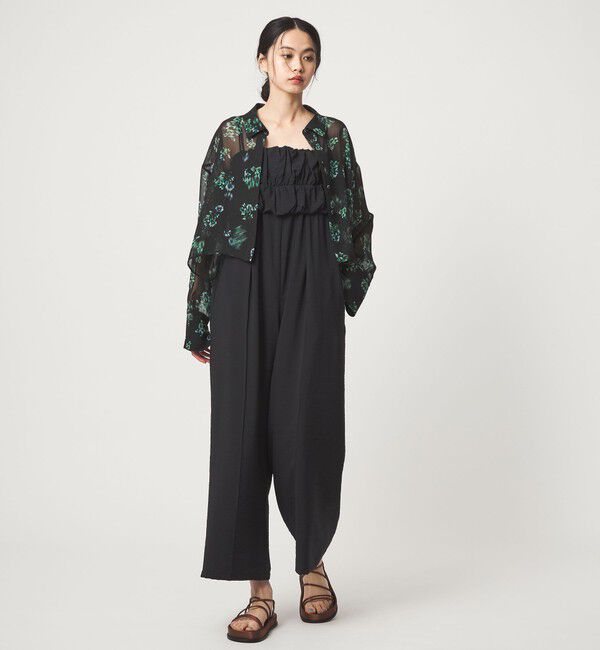 EMMEL REFINES「＜EMMEL REFINES＞EM フラワープリント シアー シャツ」|シャツ・ブラウス|