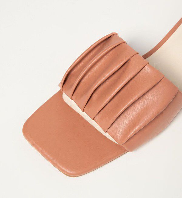 EMMEL REFINES「＜EMMEL REFINES＞EM ギャザー フラット サンダル」|サンダル|